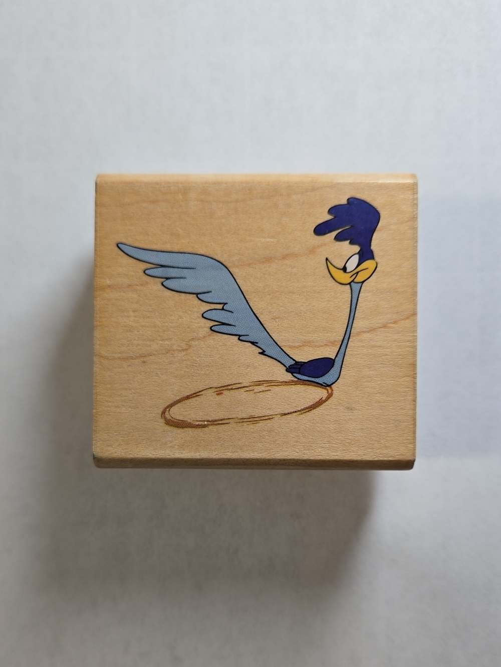 Looney Tunes Road Runner Wood mounted Rubber Craft Stamp
